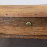 Rustic farmhouse table with drawers