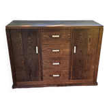 Art Deco style sideboard in palm wood