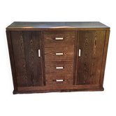 Buffet de style art déco en bois palmier