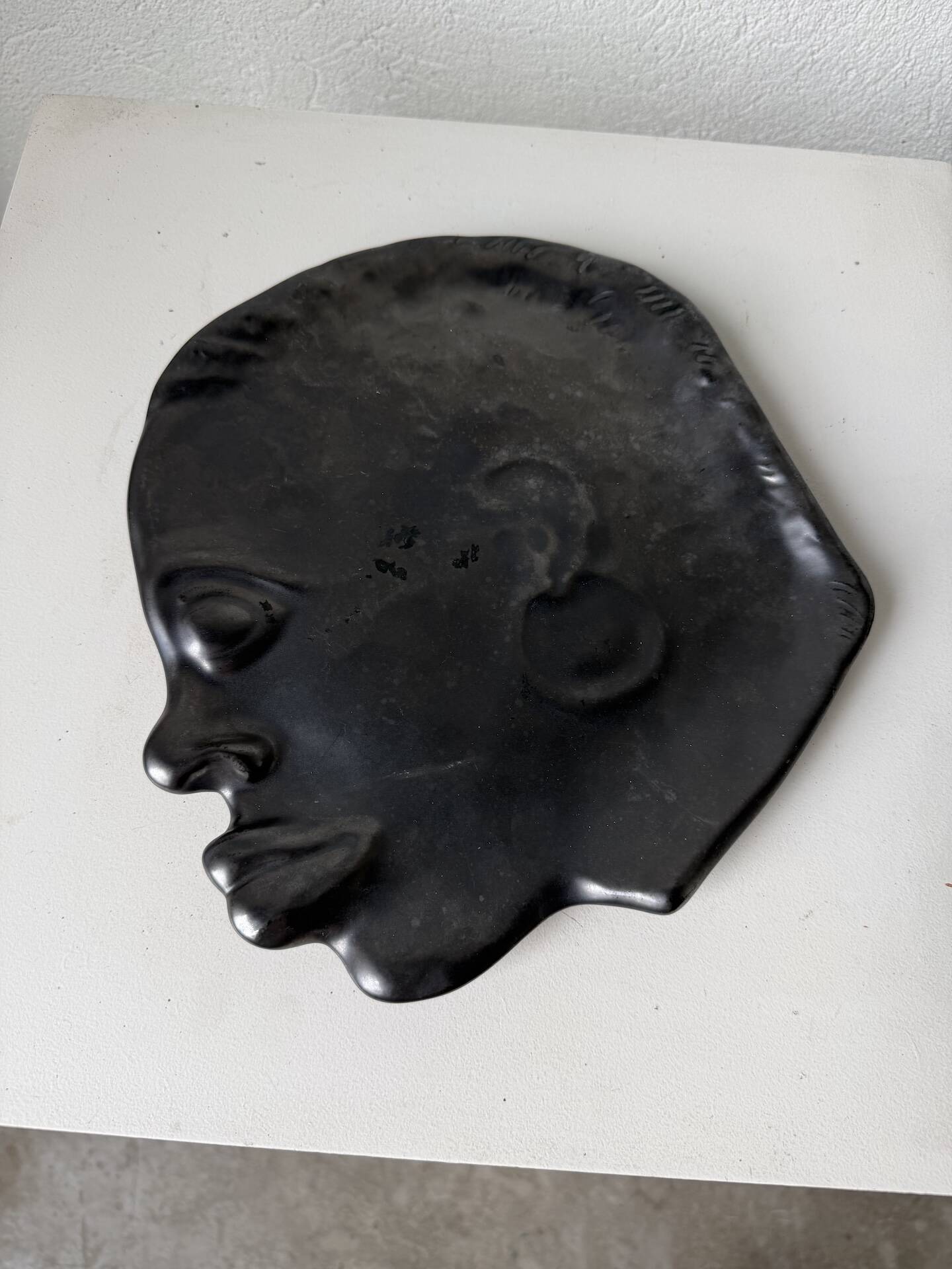 Assiette céramique visage 1950 GAM