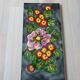 Wall plate tile / ceramic deco fleur vallauris hand painted france