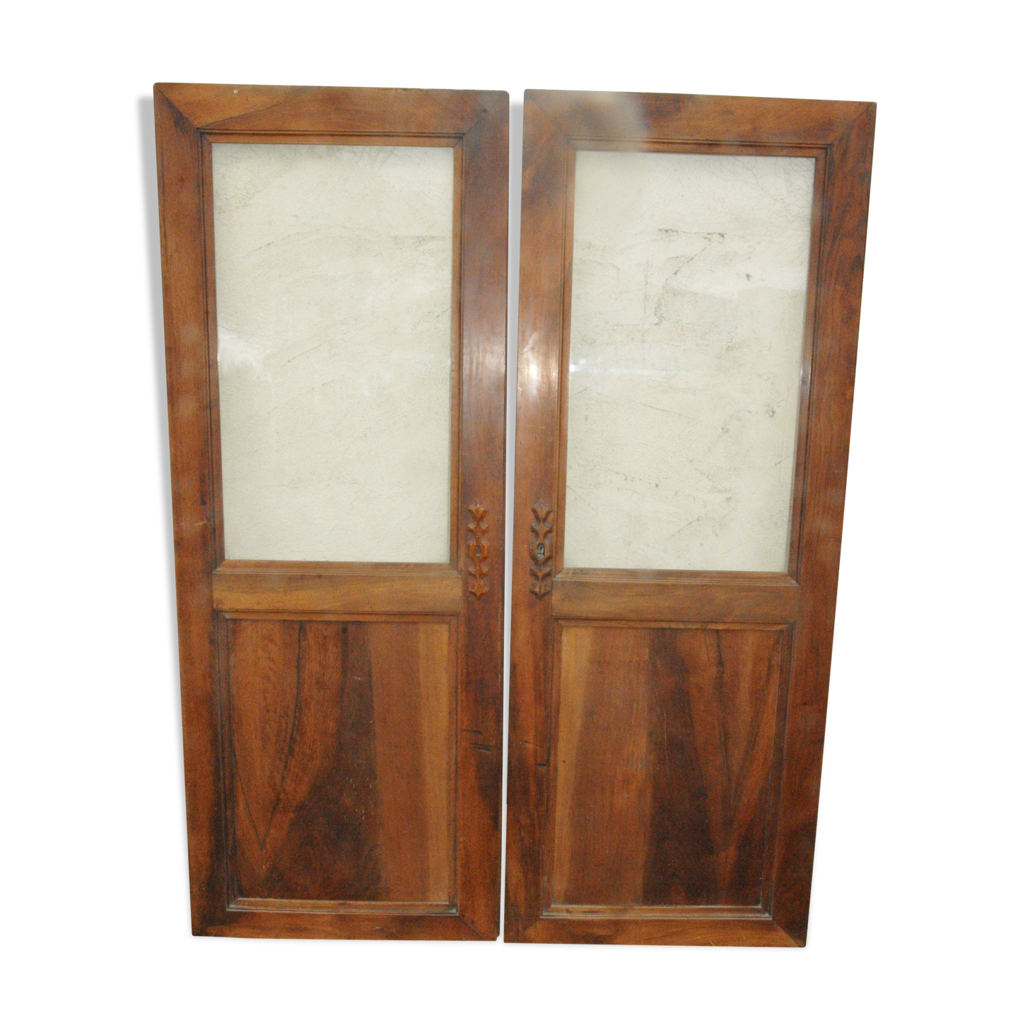 Pair of glass doors