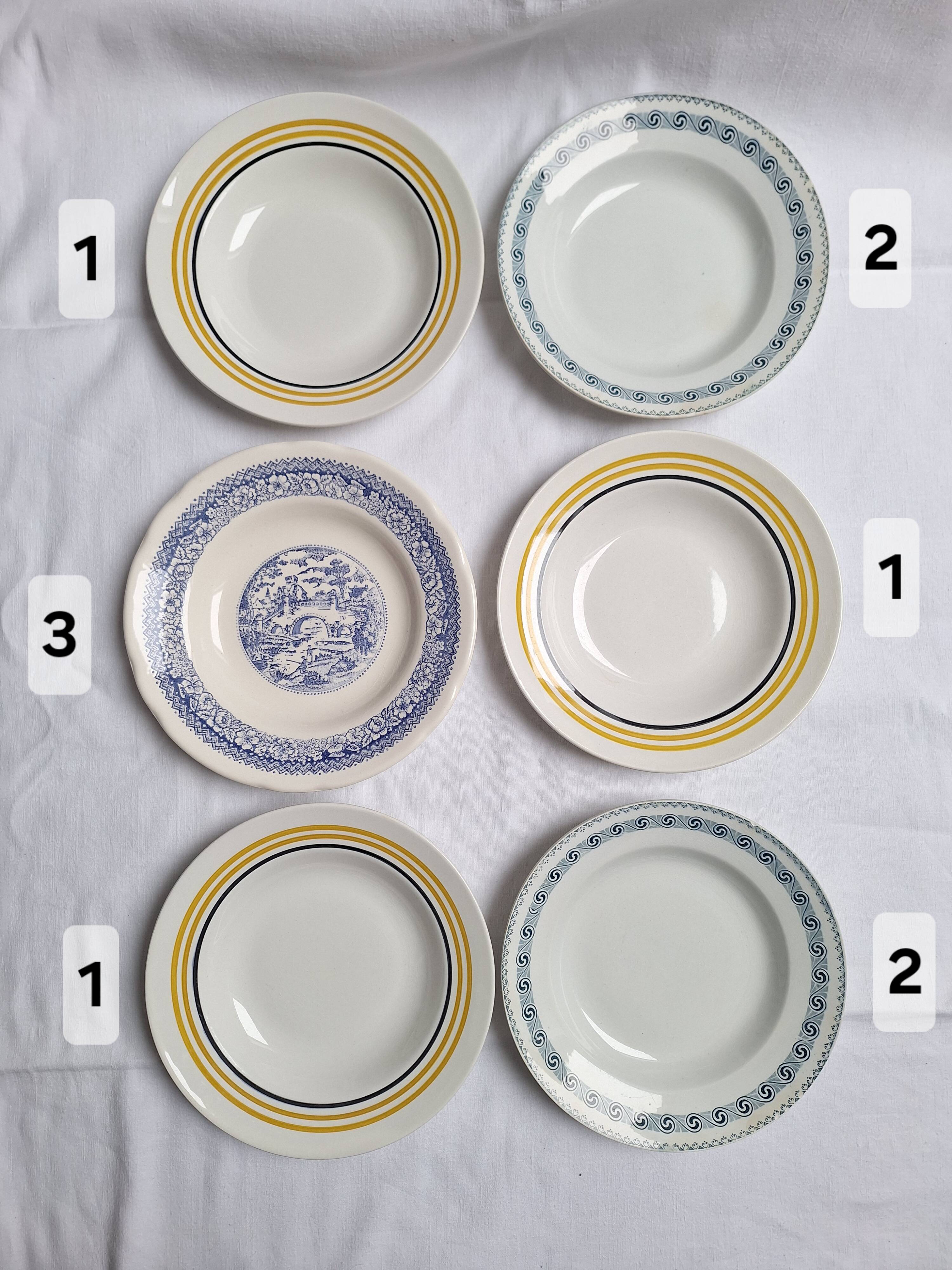 St Amand and Moulin des Loups soup plates