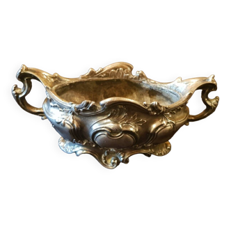 Small planter-pocket in silvered bronze.