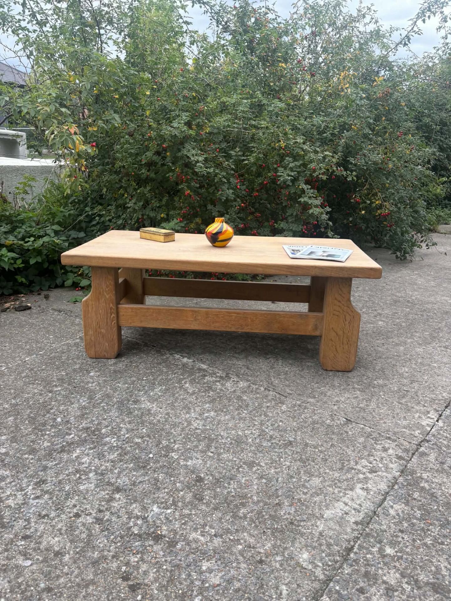 Wooden coffee table