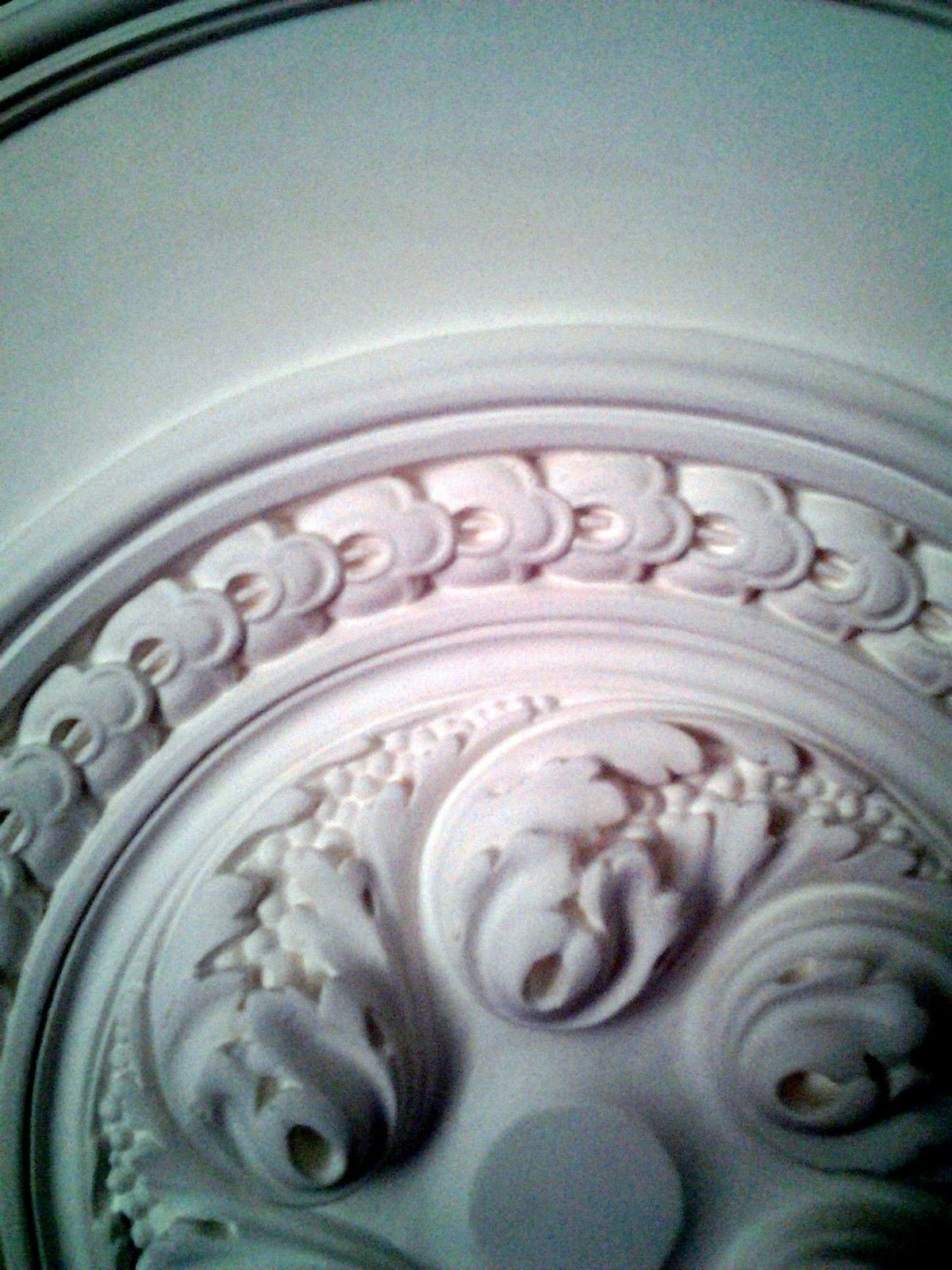 Rosette in staff, reinforced plaster 60cm