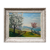 HSP painting "The Sunny Valley" by J. Meckert circa 1950