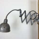 Grey Industrial Gooseneck Scissor Wall Lamp from Elektroinstala, 1960s