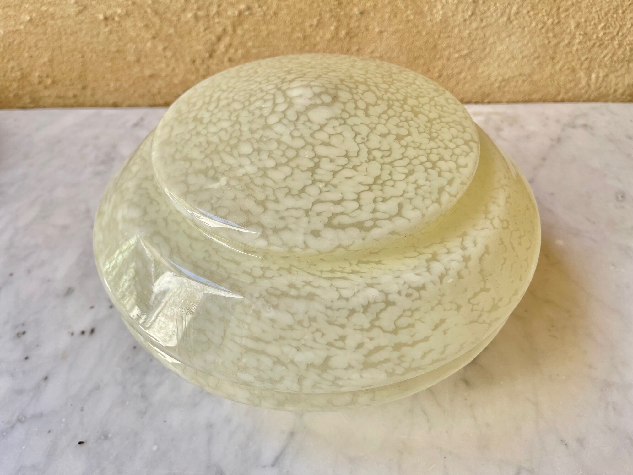 Antique Art Deco glass globe from Clichy