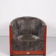Art Deco Set of 3 Armchairs Frits Schuitema with table 1980s