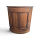 Curved wooden corner unit – Classic style