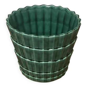Saint Clément green ceramic planter