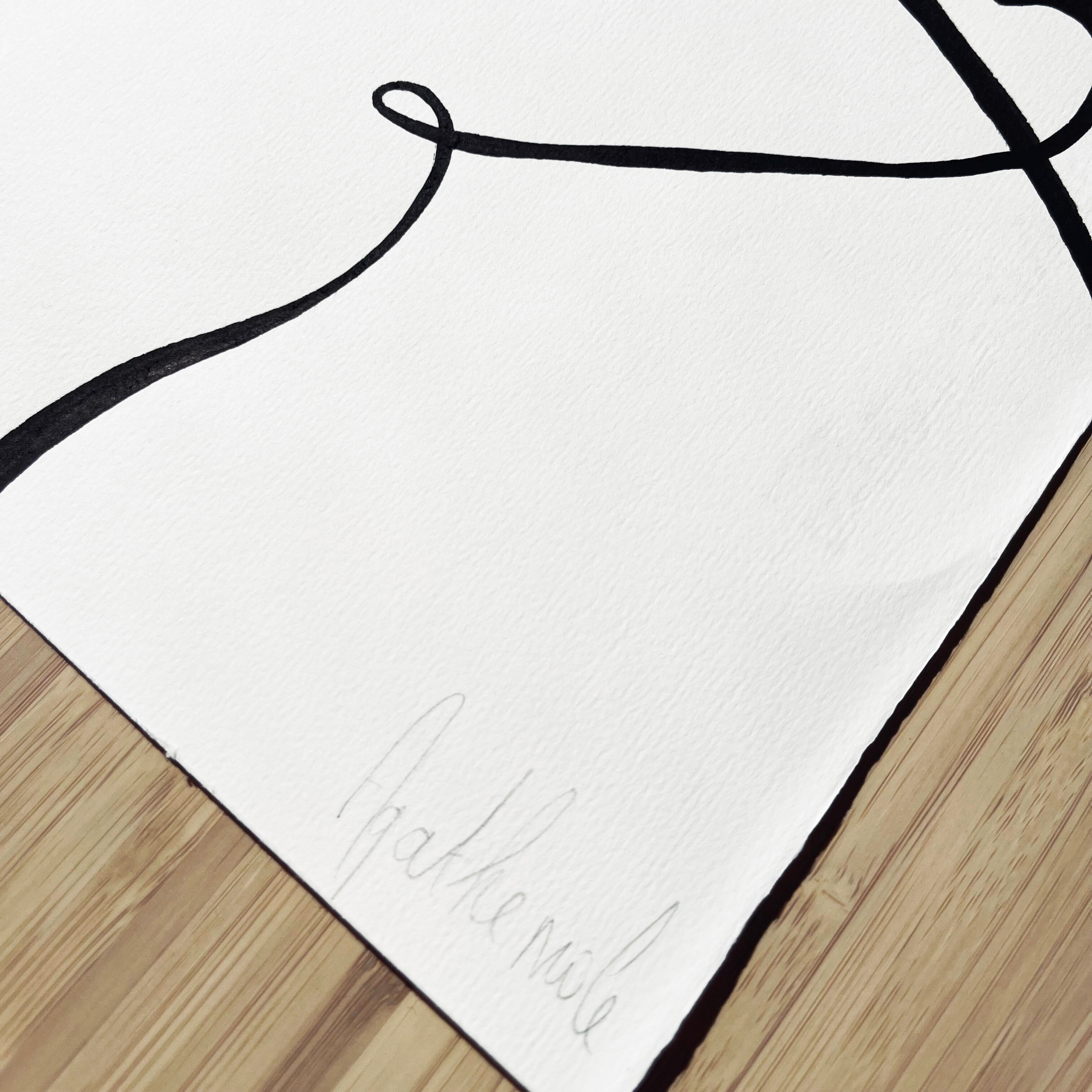 "Divine Figure" - Handmade in black acrylic in limited edition by Atelier Agapé