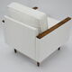 Original 70's armchair ZWP-08, fully restored, Bouclé, white
