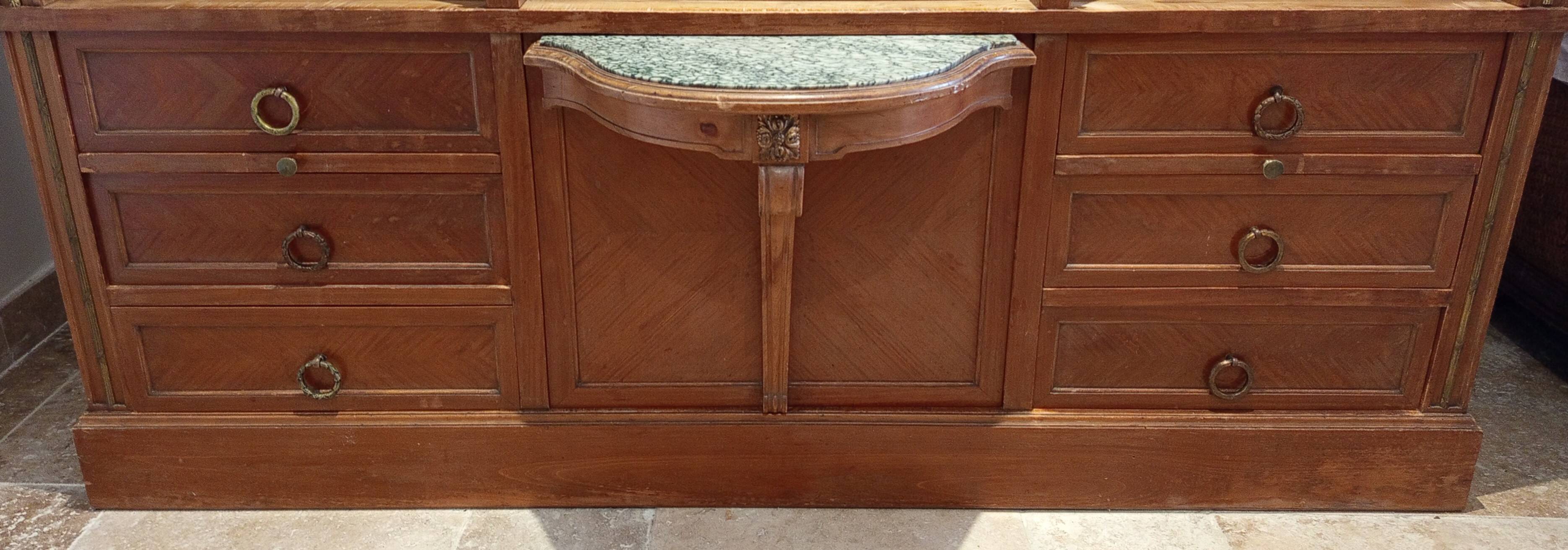 Art Nouveau Art Deco beech cabinet