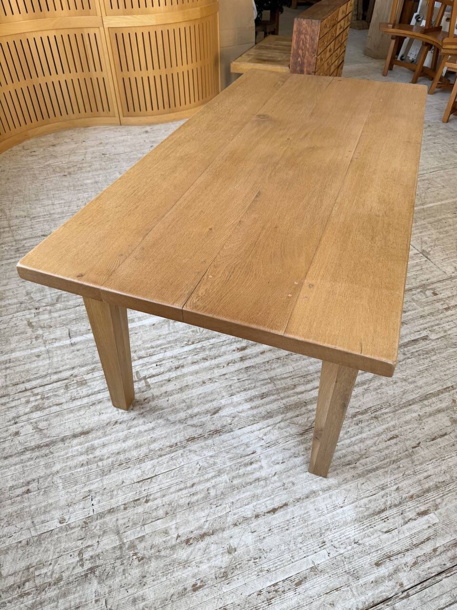 Table de ferme extensible en chêne massif