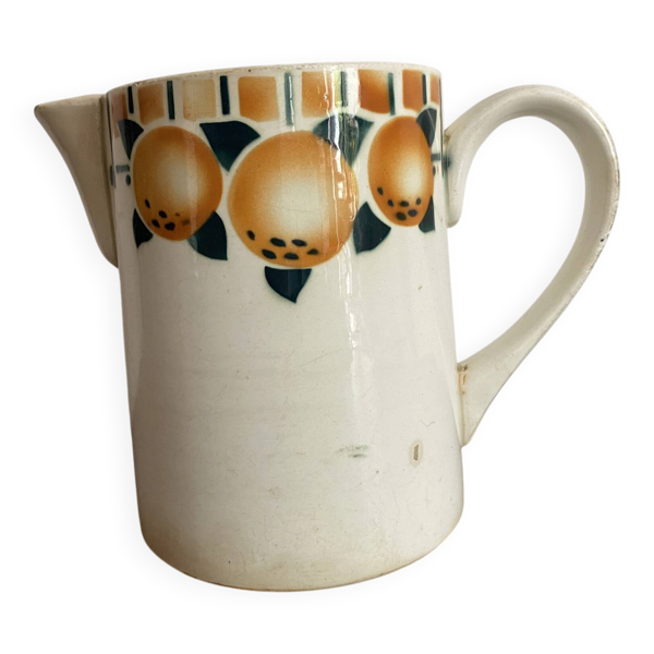 Pichet ancien céranord décor d'oranges — Beyit