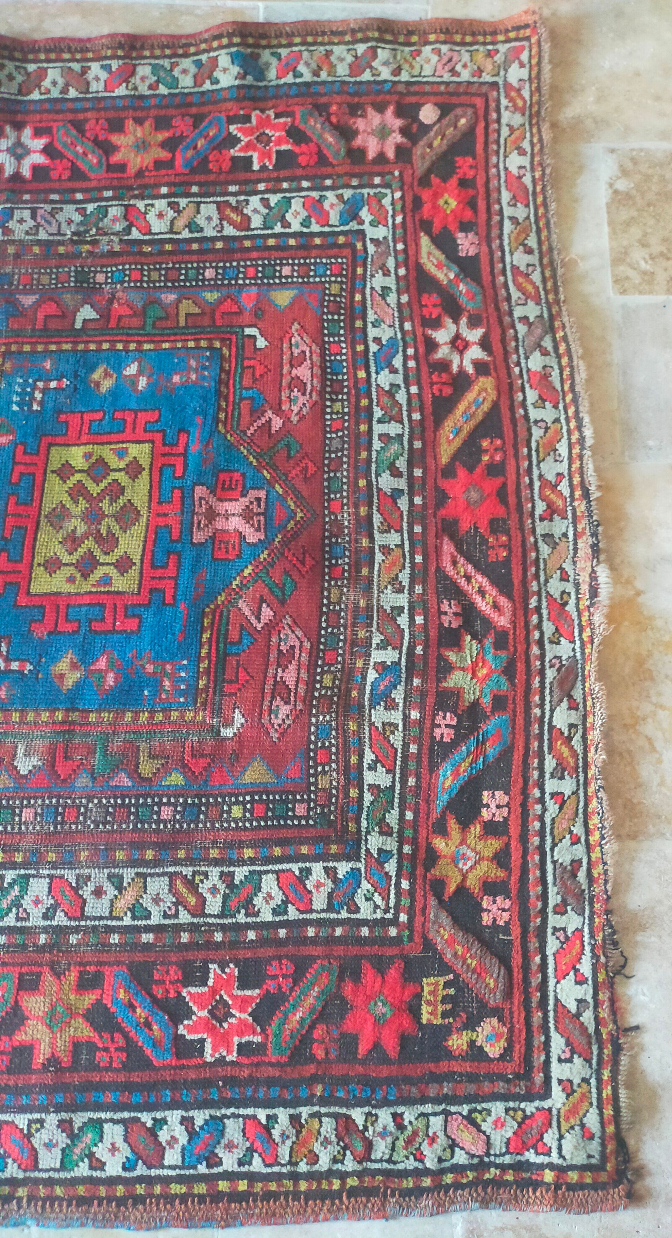 Vintage kilim carpet 197 x 130