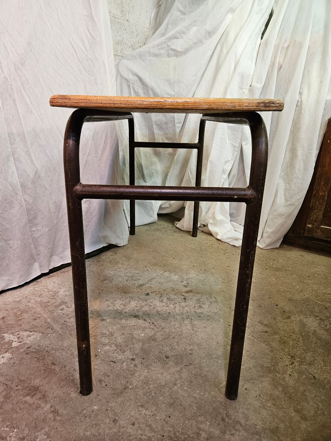 Double school desk 1970