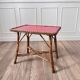 Table basse rotin et Formica