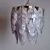 Mazzega chandelier in Murano lila glass, Italy, 1970