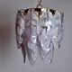 Mazzega chandelier in Murano lila glass, Italy, 1970