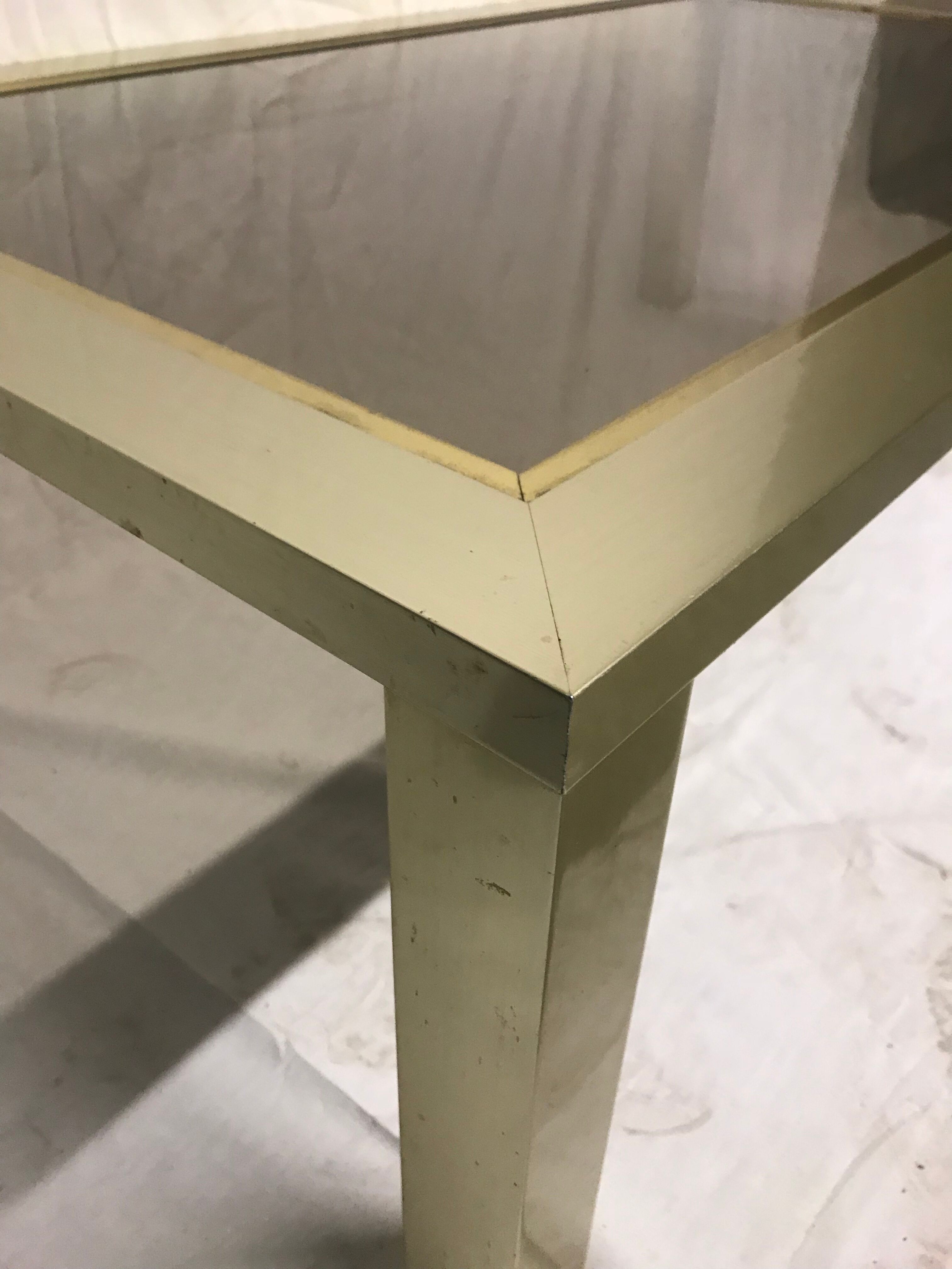 Table low brass brushed 1970