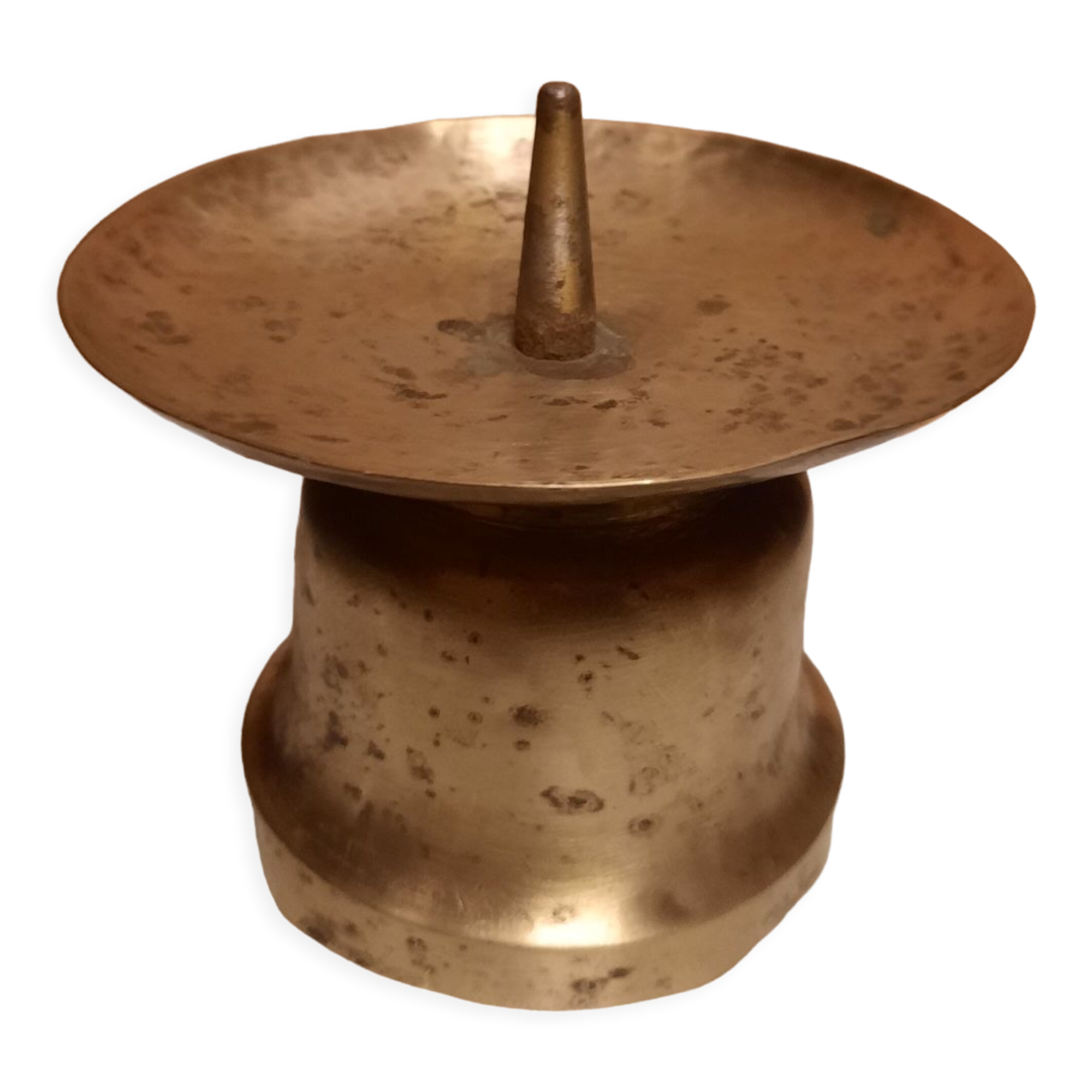Brass candle pique