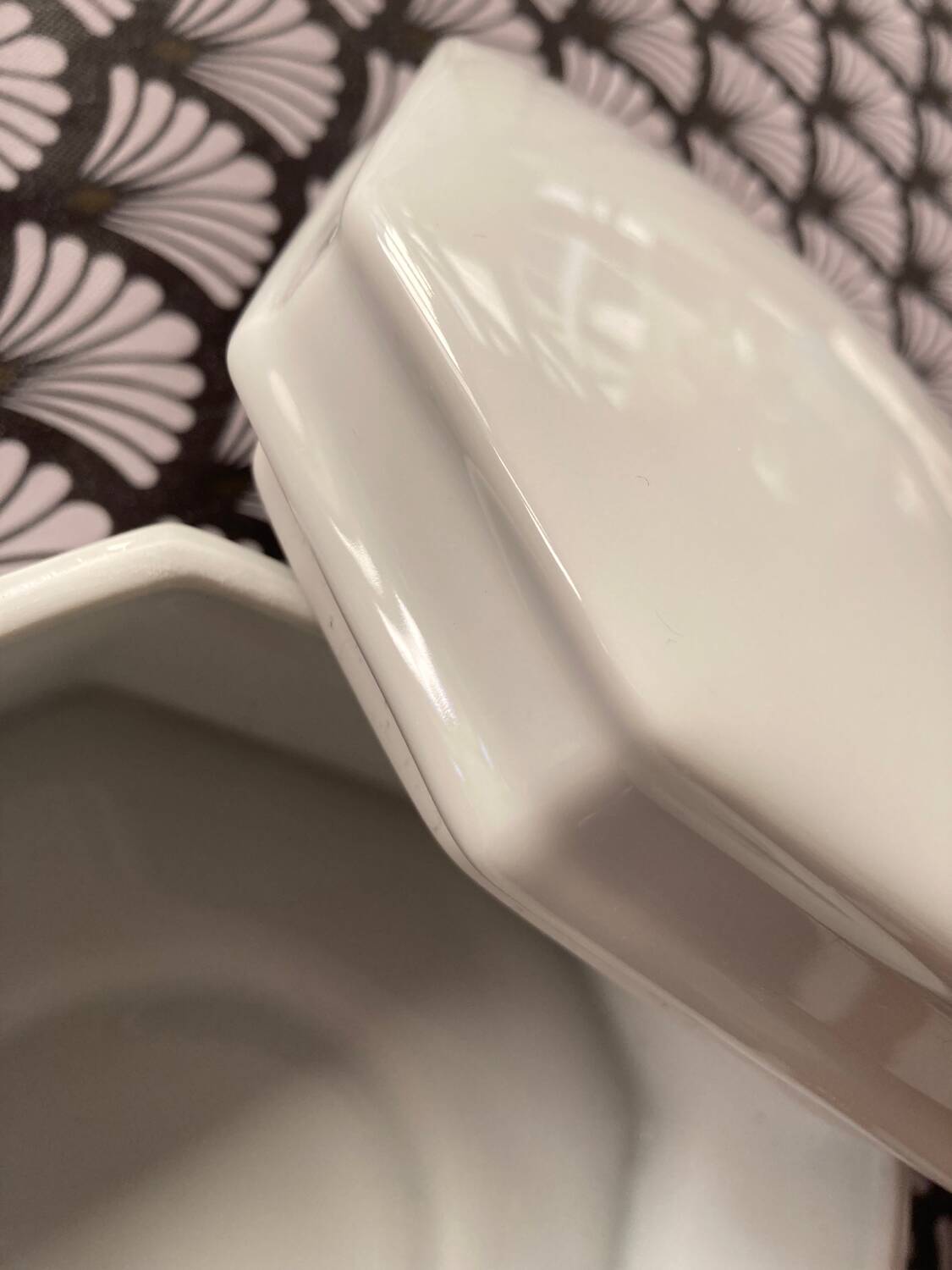 Octagonal Limoges porcelain box