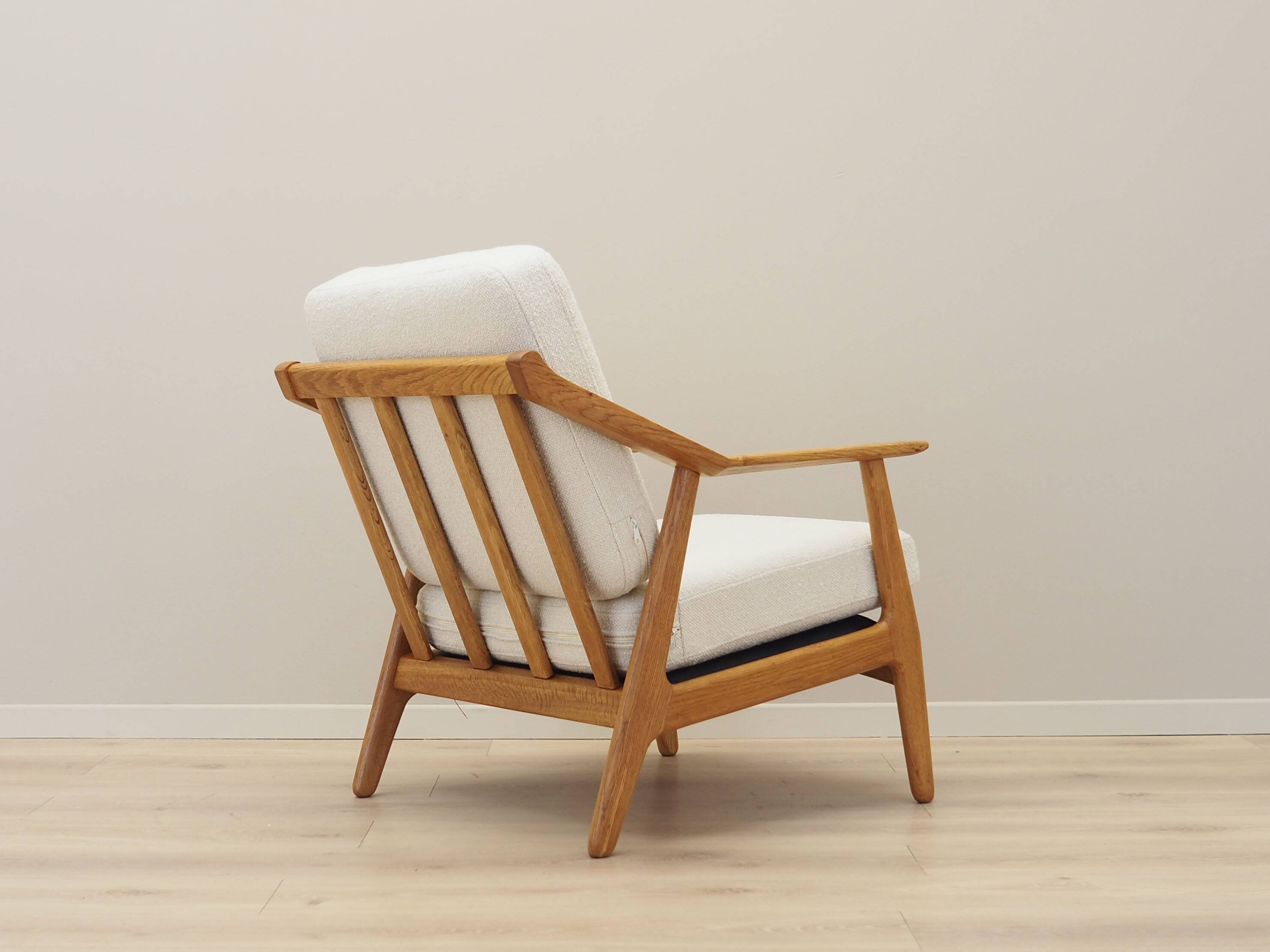 Oak armchair, Danish design, 1960s, designer: H. Brockmann Petersen, production: Randers Møbelfabrik
