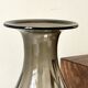 large smoked glass vase from the 1970s
