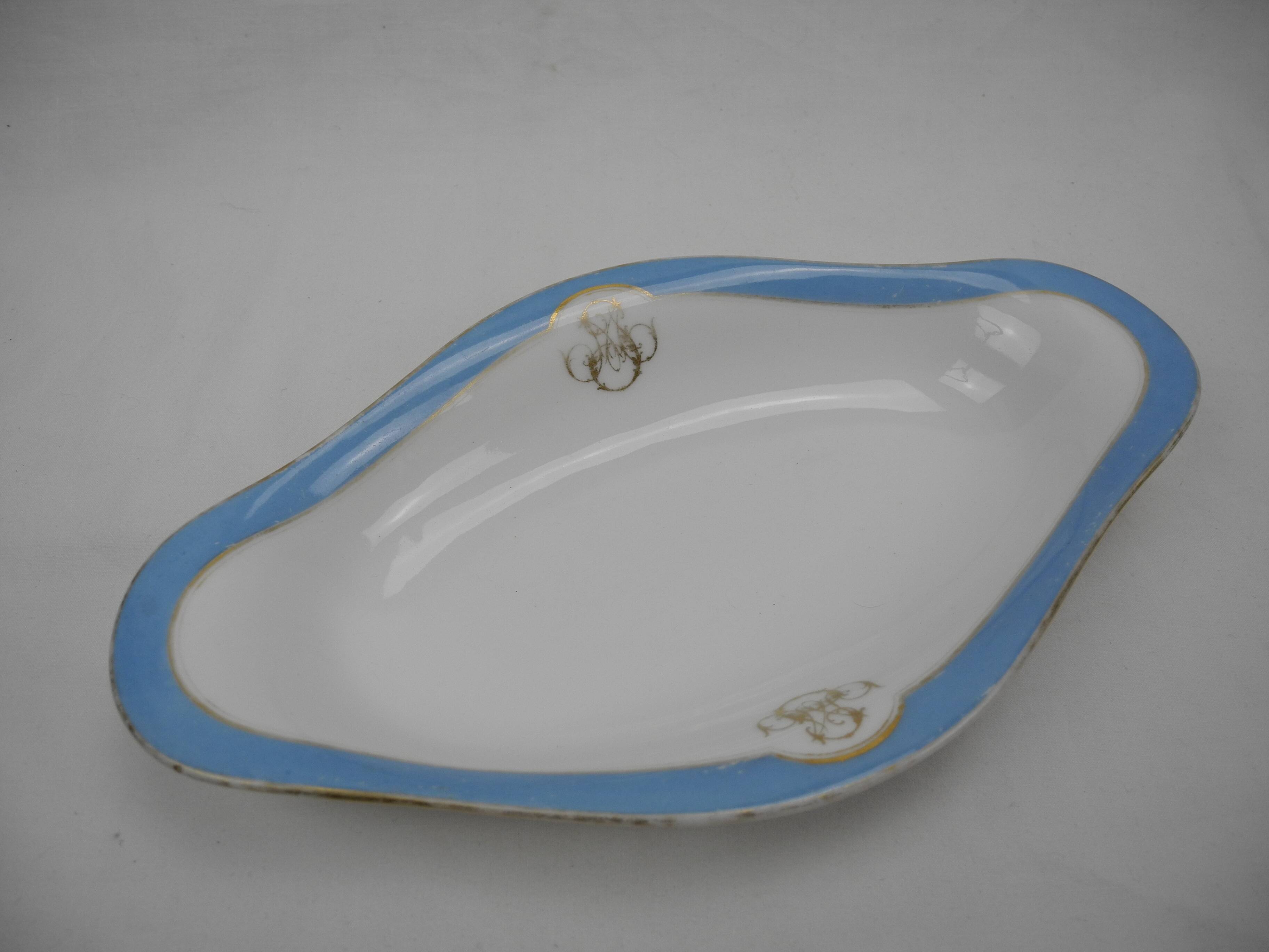 Paris Klotz old French porcelain dish 19th century