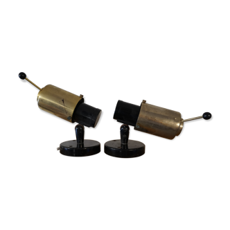 Black and gold lita sconces from the 1950s