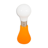 Lampadaire Brillo par Carlo Nason pour Mazzega en verre de Murano blanc et orange