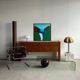 Canvas painting "Waterfall" signed