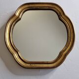 Vintage quadrilobed mirror in gothic style, 32 cm