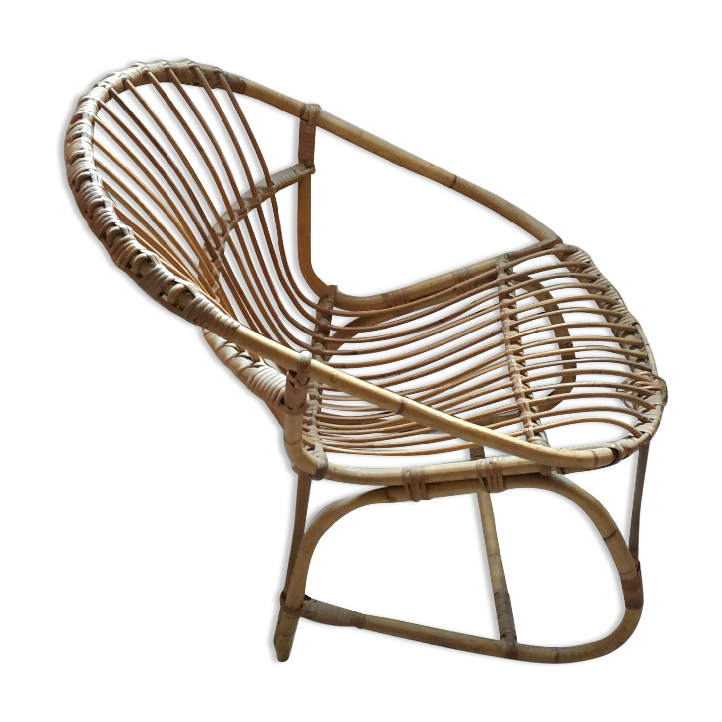 Rattan armchair