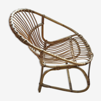 Rattan armchair