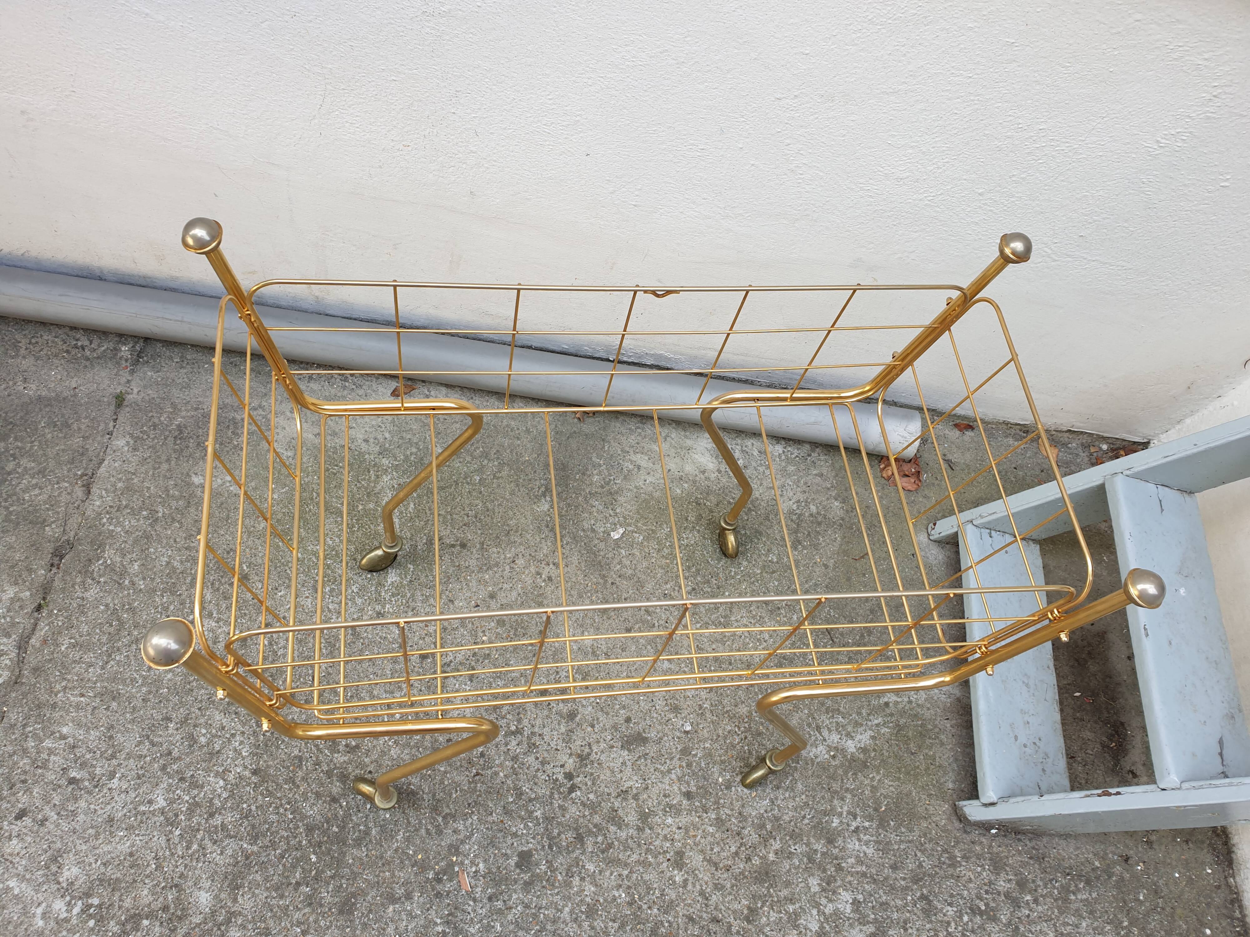 Vintage brass cot