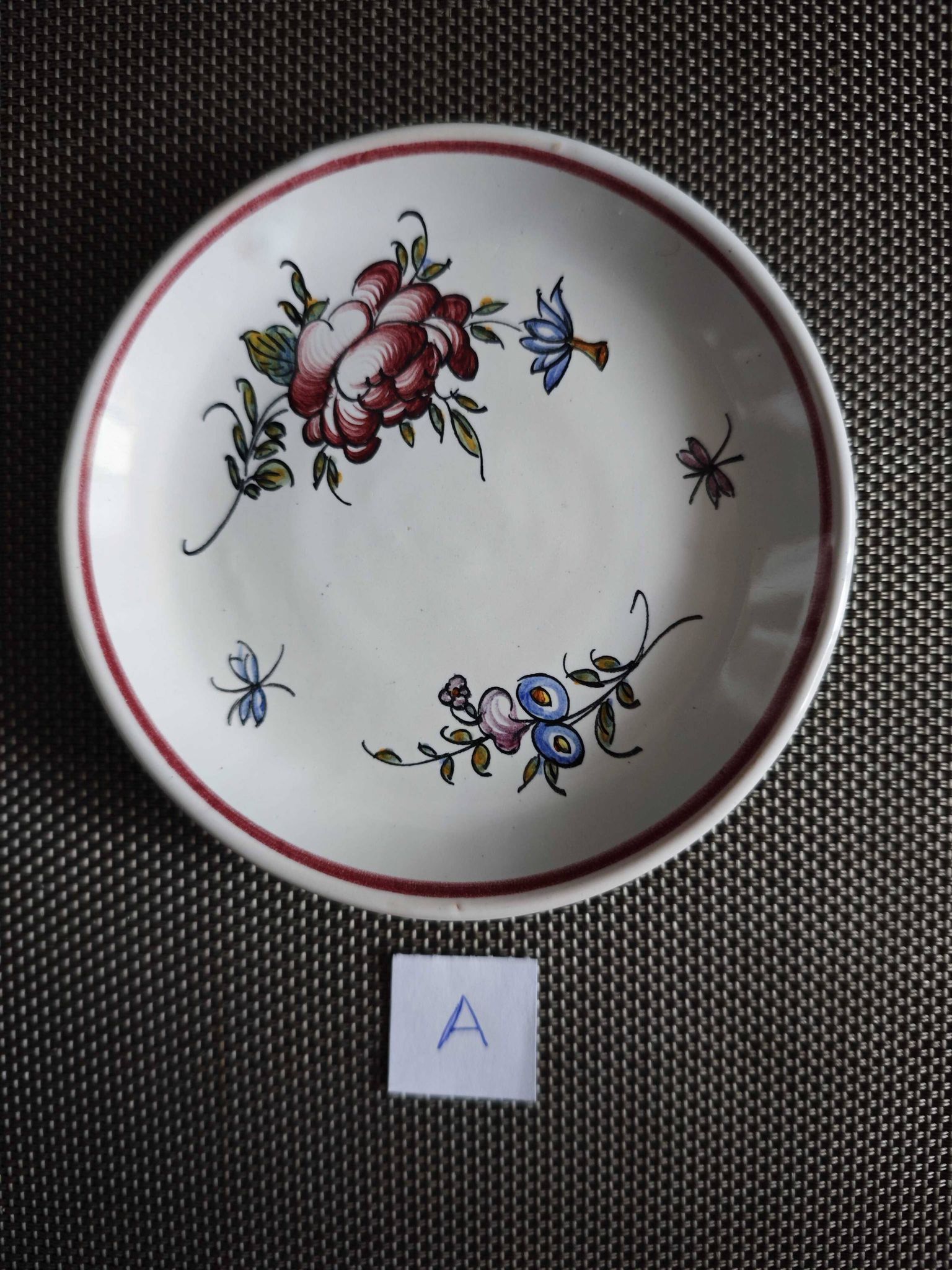 Malicorne earthenware soap dish/cup - Emile Tessier (1887 - 1971)