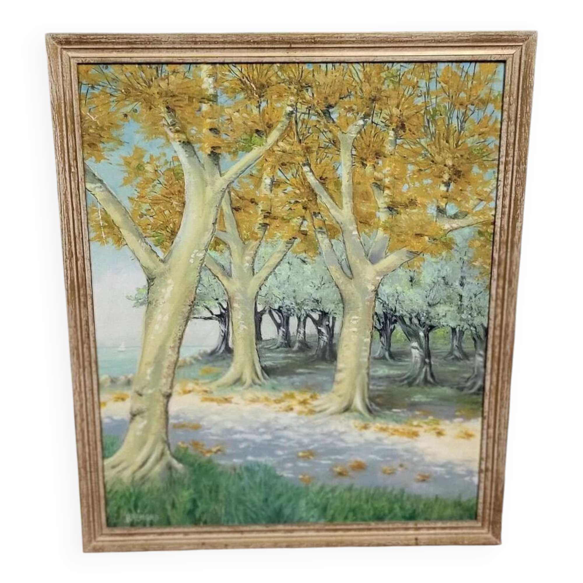 Brémond: Oil painting on panel from the first part of the 20th century