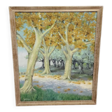 Brémond: Oil painting on panel from the first part of the 20th century