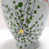 Handcrafted  and Hand-painted Multicolored Ceramic Vase by Fanciullacci, It