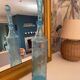 Carafe italienne en verre d’Empoli