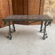 Table basse fer forgé céramique
