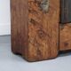 Cabinet de mariée primitif en art populaire peint de ferme antique du XVIIIe siècle