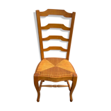 Chaise bois clair assise paille