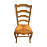 Chaise bois clair assise paille