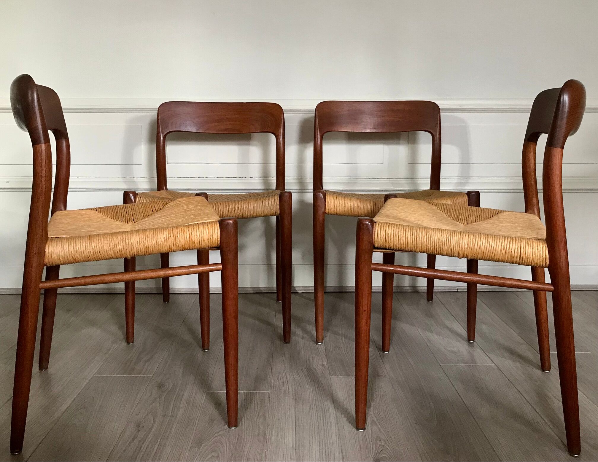 4 Chairs Niels Otto Muller, 1960