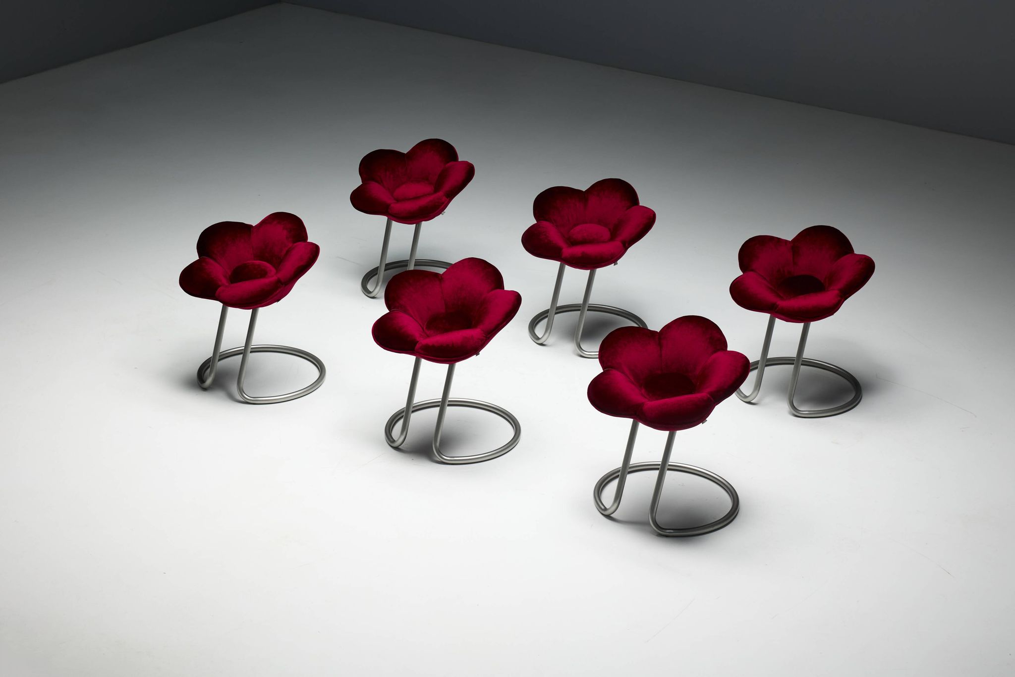 Tabourets Fleur Soshun par Masanori Umeda pour Edra, Italie, 1990s